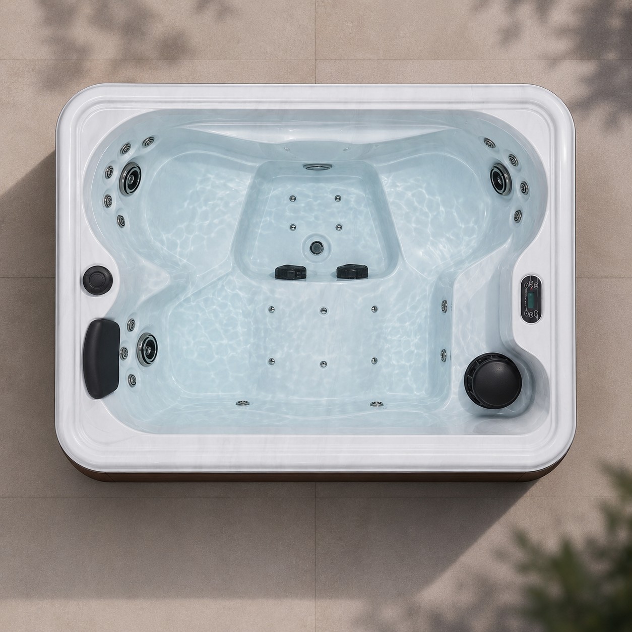 Outdoor SPA Hot Tub Bath Massage SPA Bathtub 3 Person Function Outdoor Spa for Garden Balcony view 04