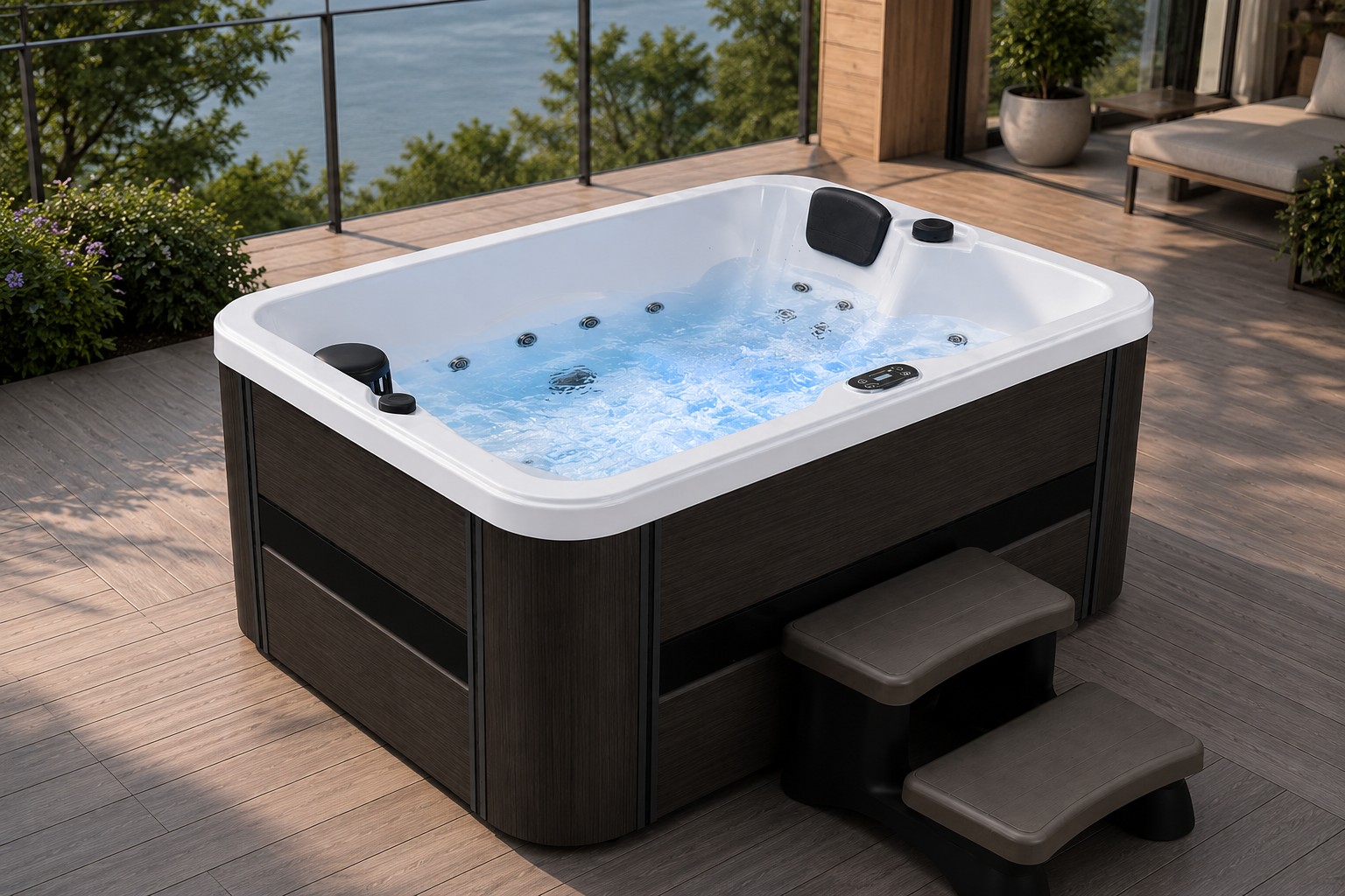 Outdoor Spa Massage Bathtub view 04