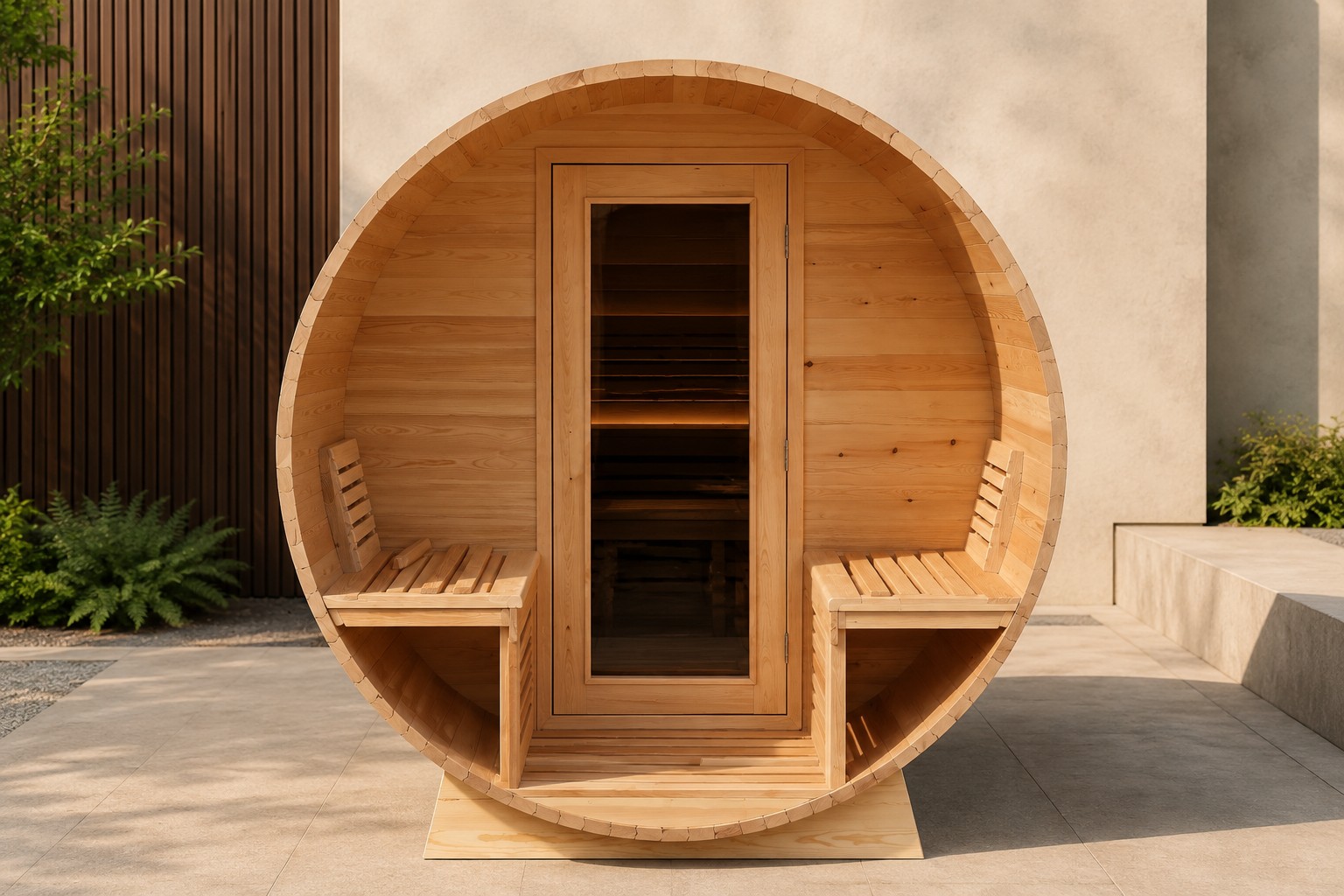 Outdoor Steam Shower Cabin Sauna Room Ozone Steam Sauna view 03