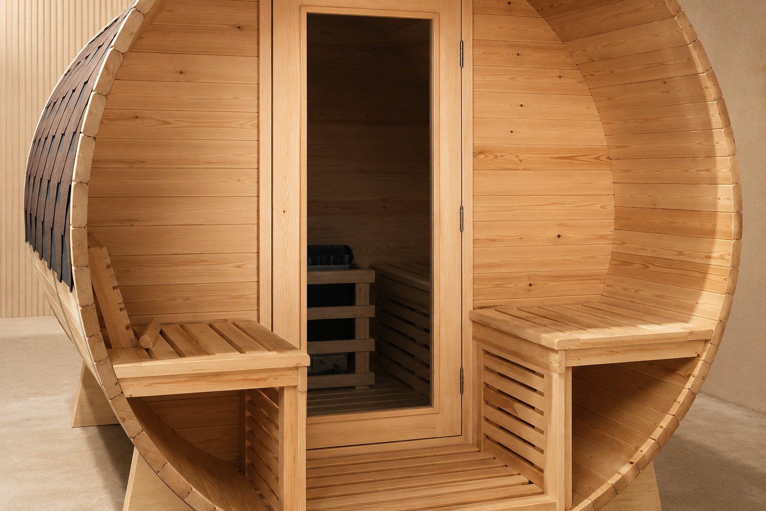 Outdoor Steam Shower Cabin Sauna Room Ozone Steam Sauna view 06