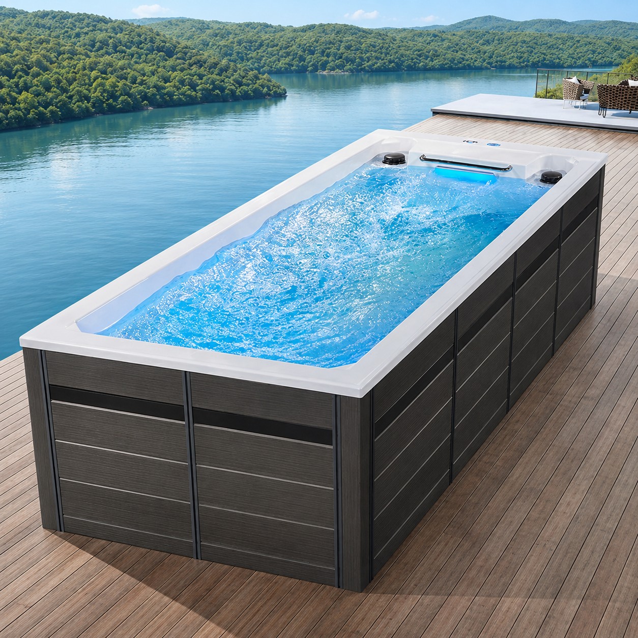 Outdoor Swimming Pool Whirlpool air Bathtub Large Design Massage Hot Spa Tub
