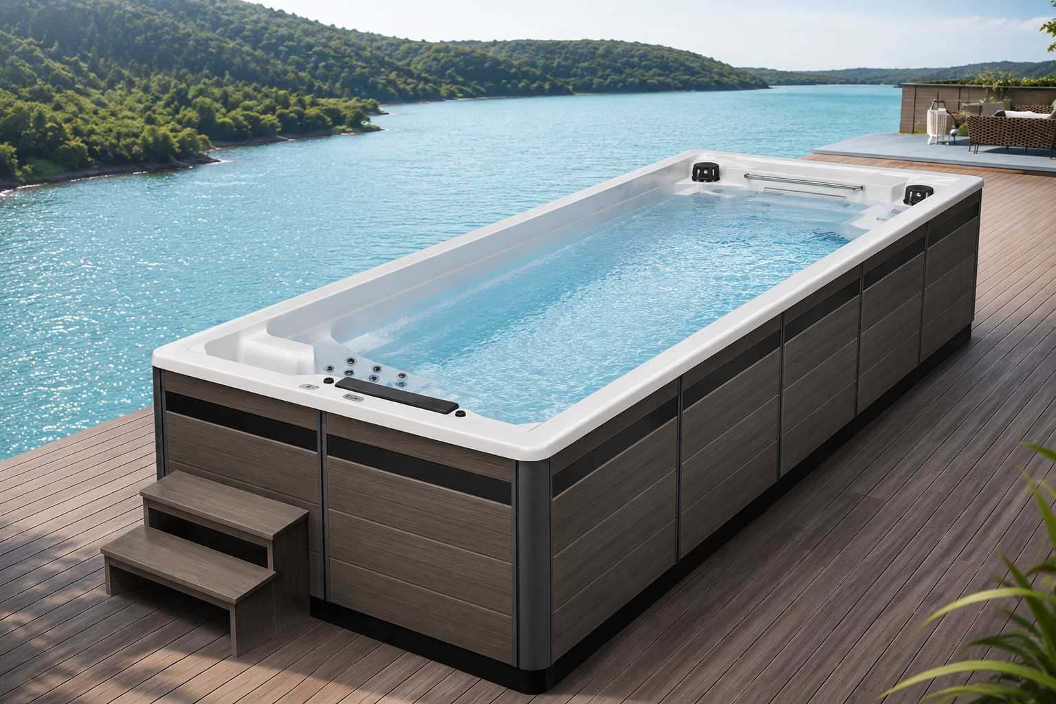 PC05ST-S Luxury Endless Swim Spa Pool 5000*2400*1470MM