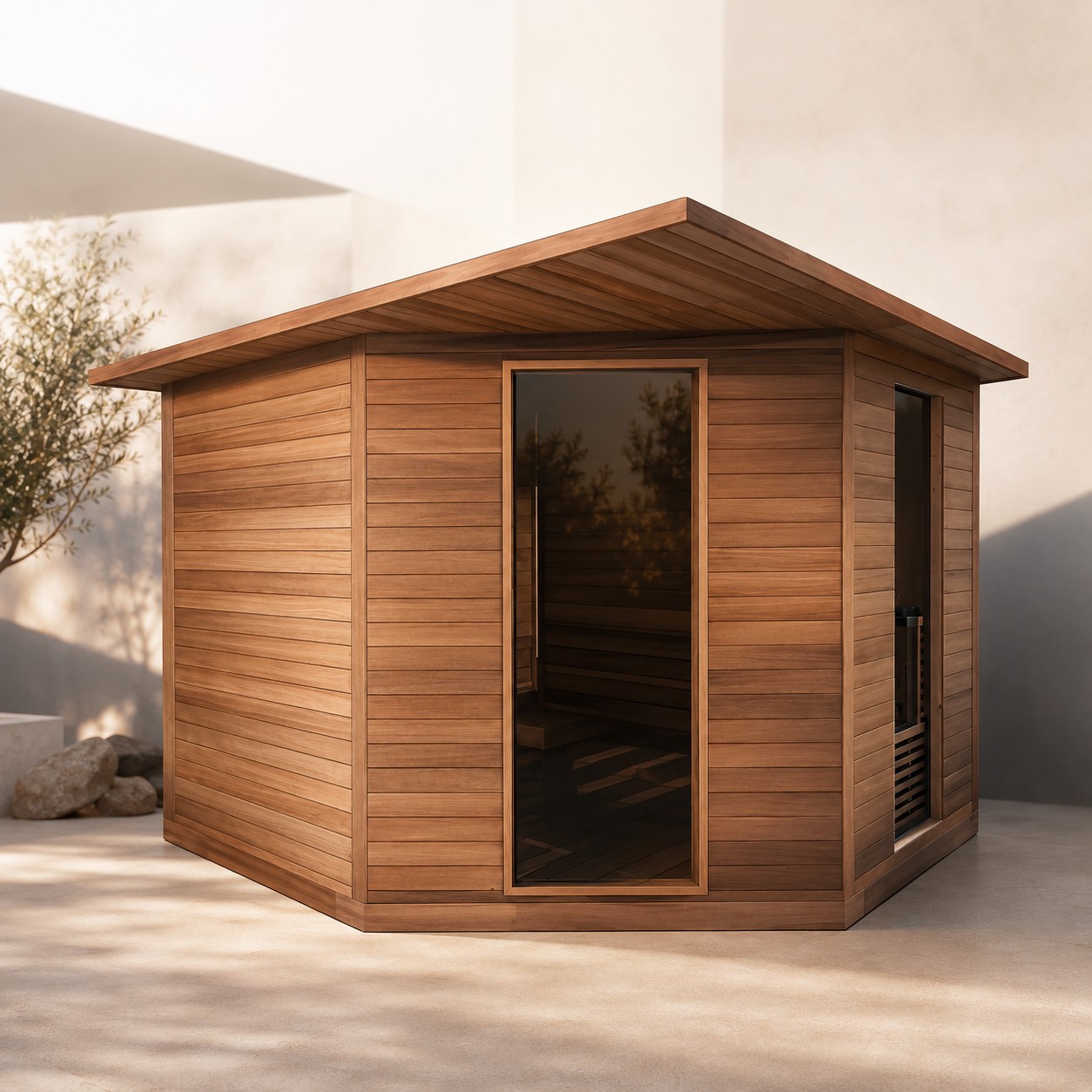 Polygonal Sauna wooden house