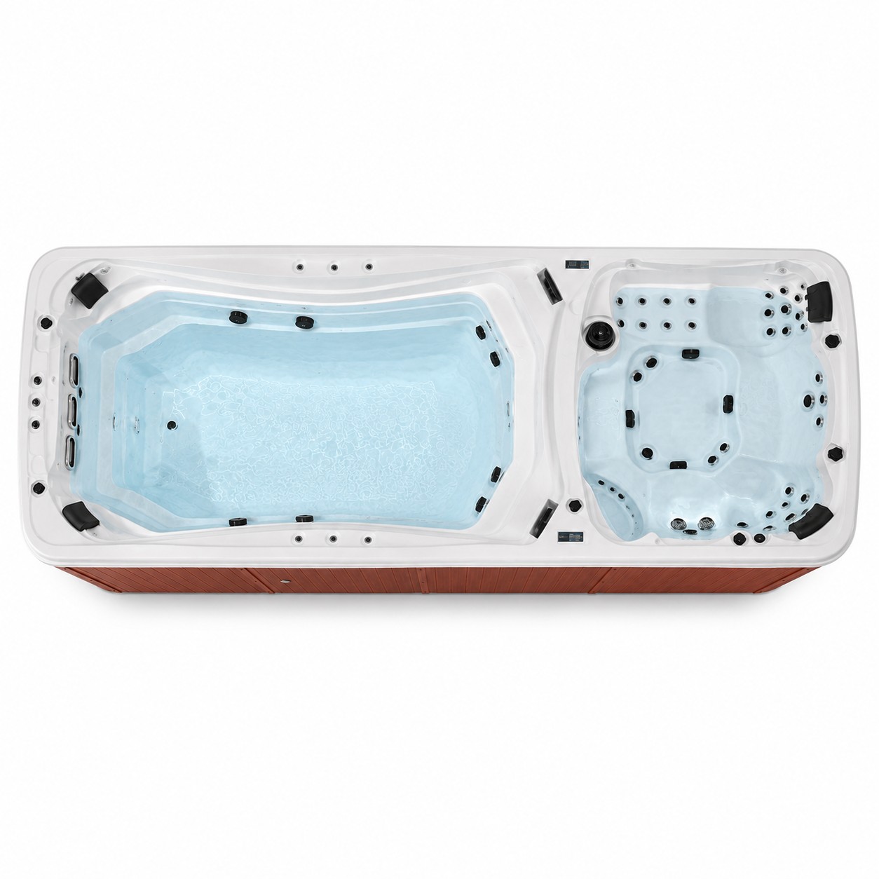 Rectangular Outdoor Whirlpool Swim Spa view 02