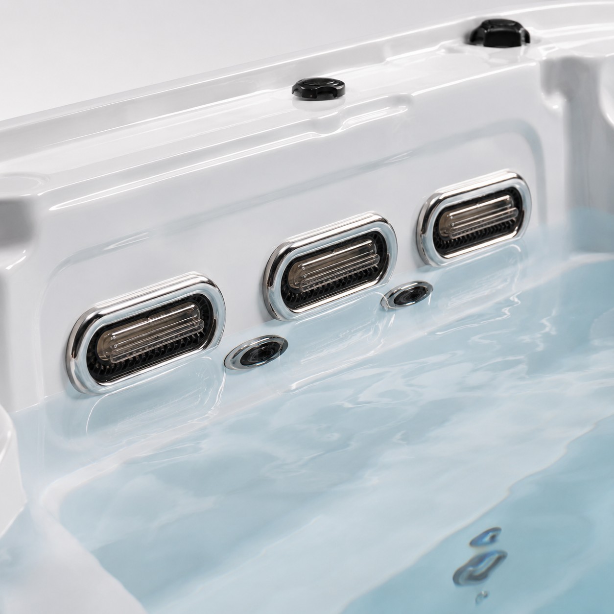 Rectangular Outdoor Whirlpool Swim Spa view 04