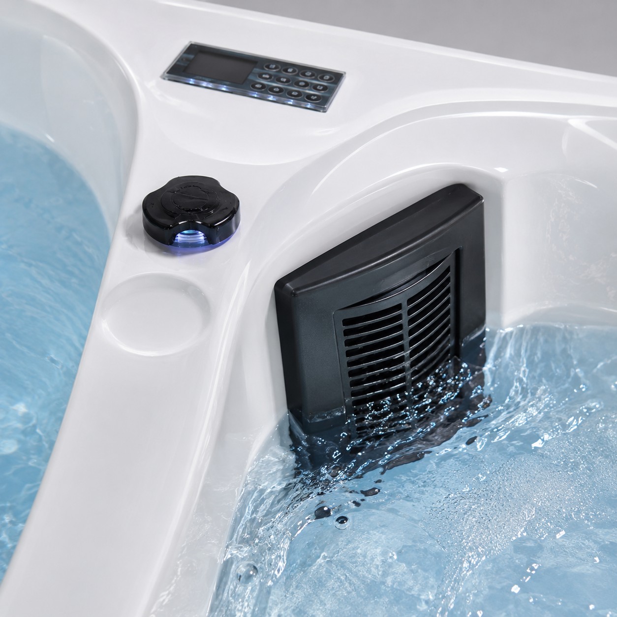 Rectangular Outdoor Whirlpool Swim Spa view 06