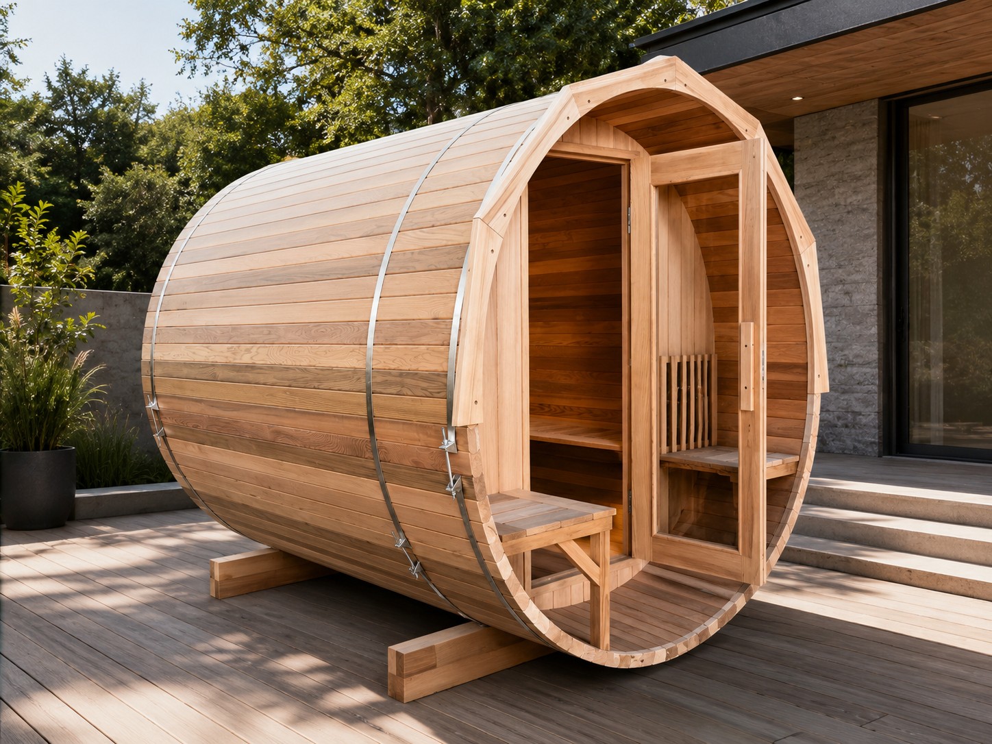 Portable Value Saunas Outdoor Barrel Sauna Dry Steam Room