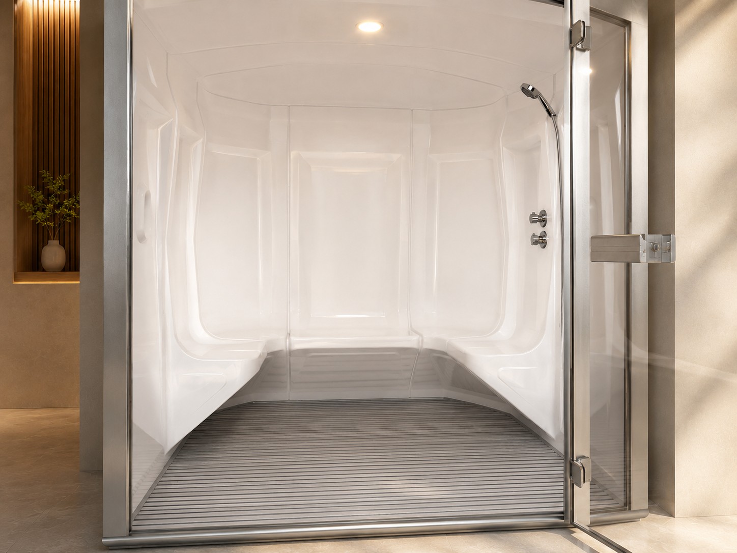 Sauna and Steam Combined Traditional Wet Sauna Room Indoor view 05