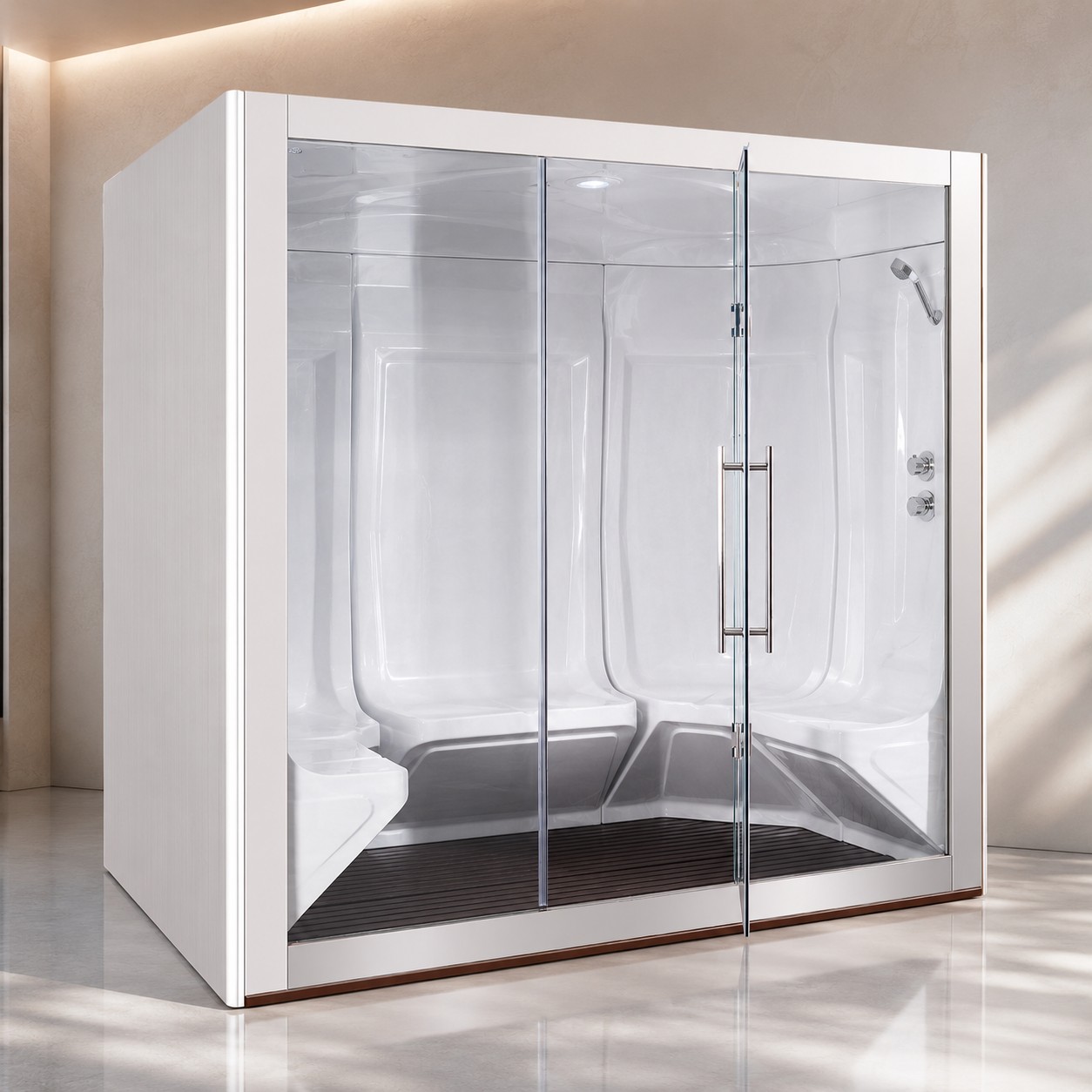 Sauna Steam Bath Machine 6 Person Steam Room with Electric Steam Generator