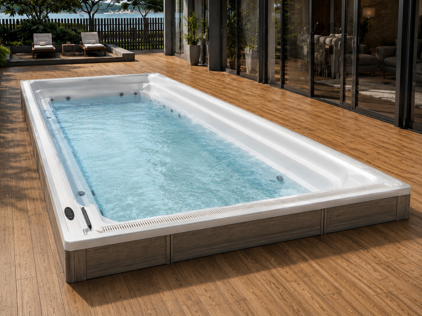 7 Meter Outdoor Swim Spa Pool view 03