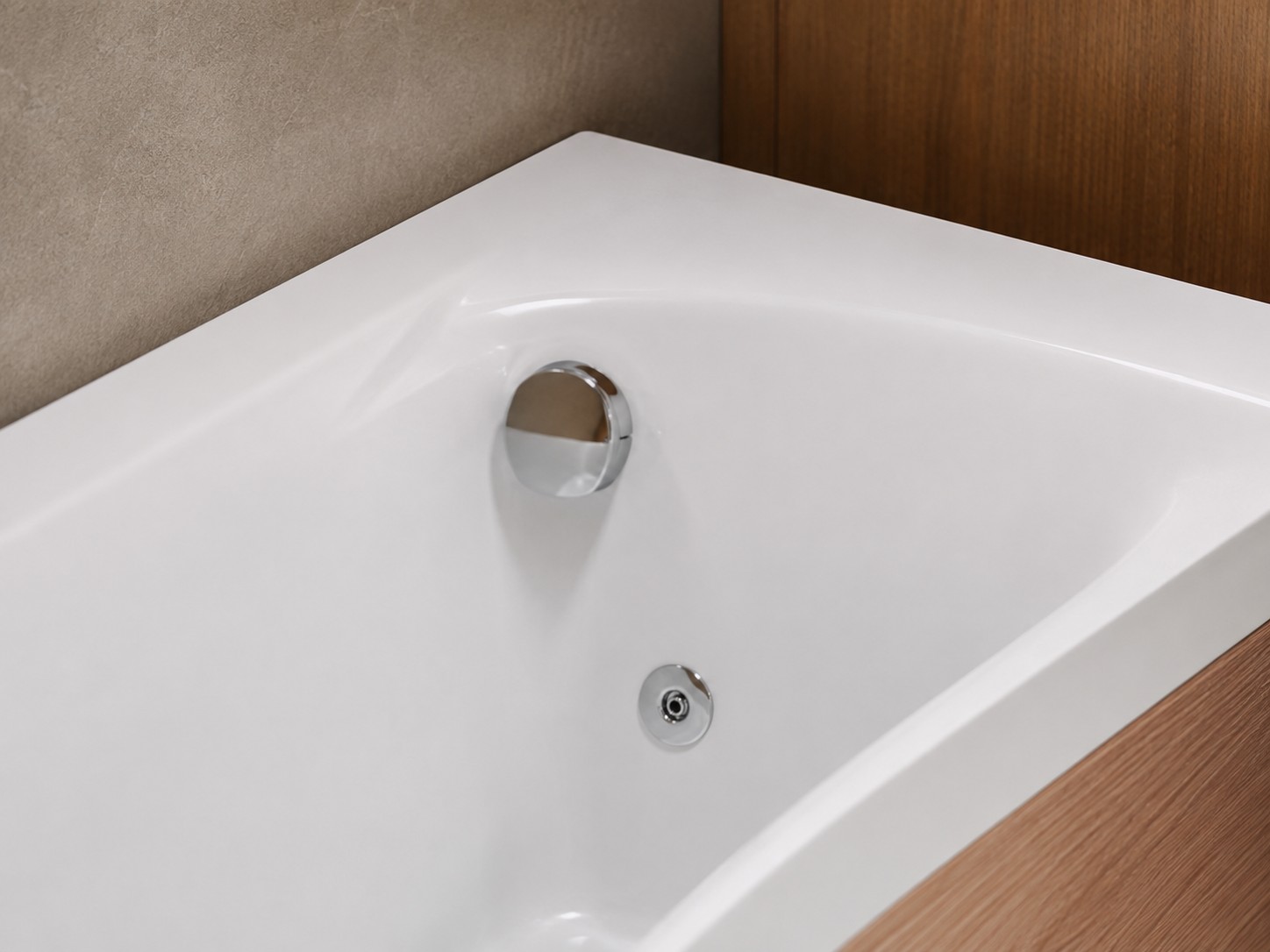 Standing Bathtub 2 Person Round Freestanding Massage Spa Bathtub With Waterfall view 06