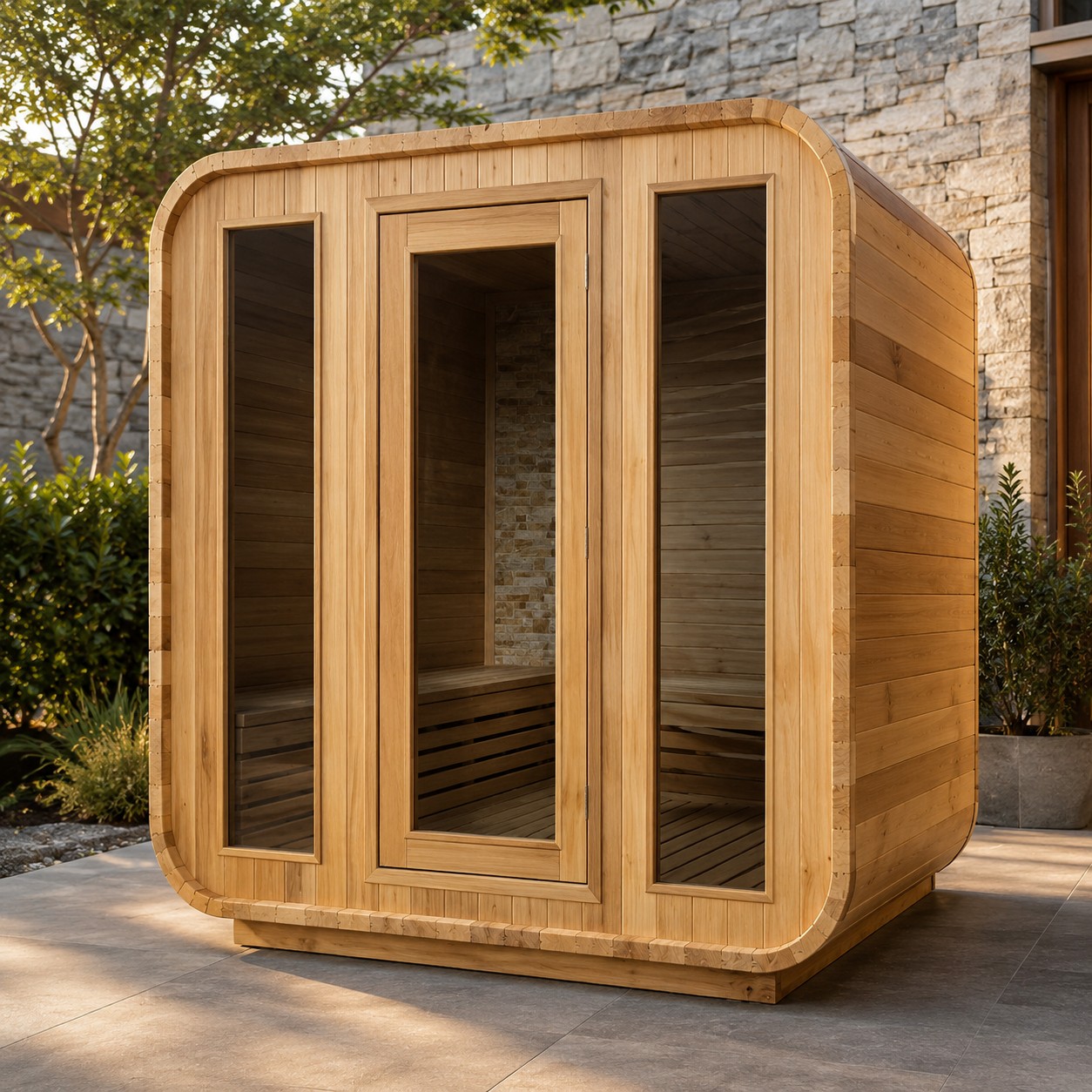 Top Selling Outdoor Cedar Sauna Room Dry Steam Sauna Bath with Electric Sauna Heater Approved CE