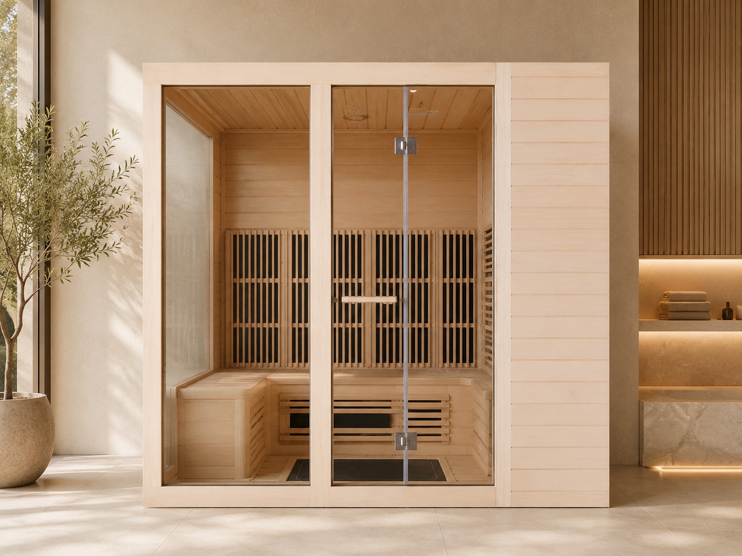 Traditional Dry Sauna Room Luxury Indoor Steam and Infrared Sauna New Design Infrared Sauna Steam 2 Person