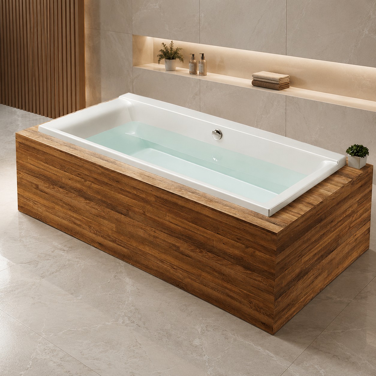Traditional Folding Adults Bathtub Freestanding Luxury Indoor Spa Surfing Massage Hot Tub