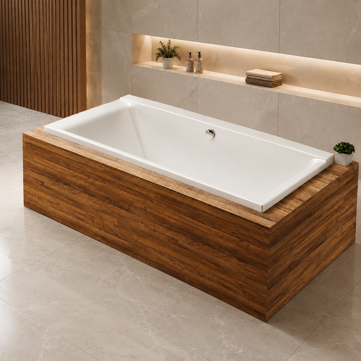 Traditional Folding Adults Bathtub Freestanding Luxury Indoor Spa Surfing Massage Hot Tub view 02