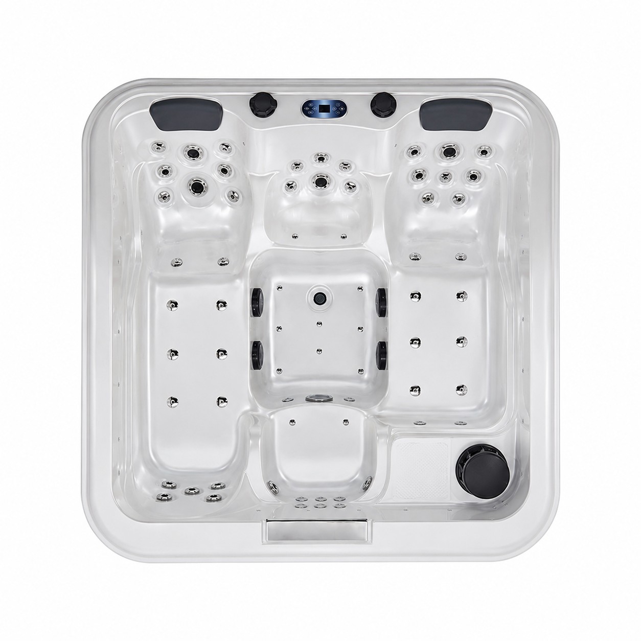 US Acrylic White Bath Tub Whirlpool Pool Outdoor Whirlpool Hot Tubs view 03