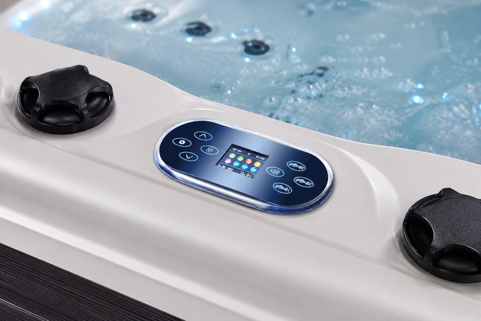 US Acrylic White Bath Tub Whirlpool Pool Outdoor Whirlpool Hot Tubs view 05