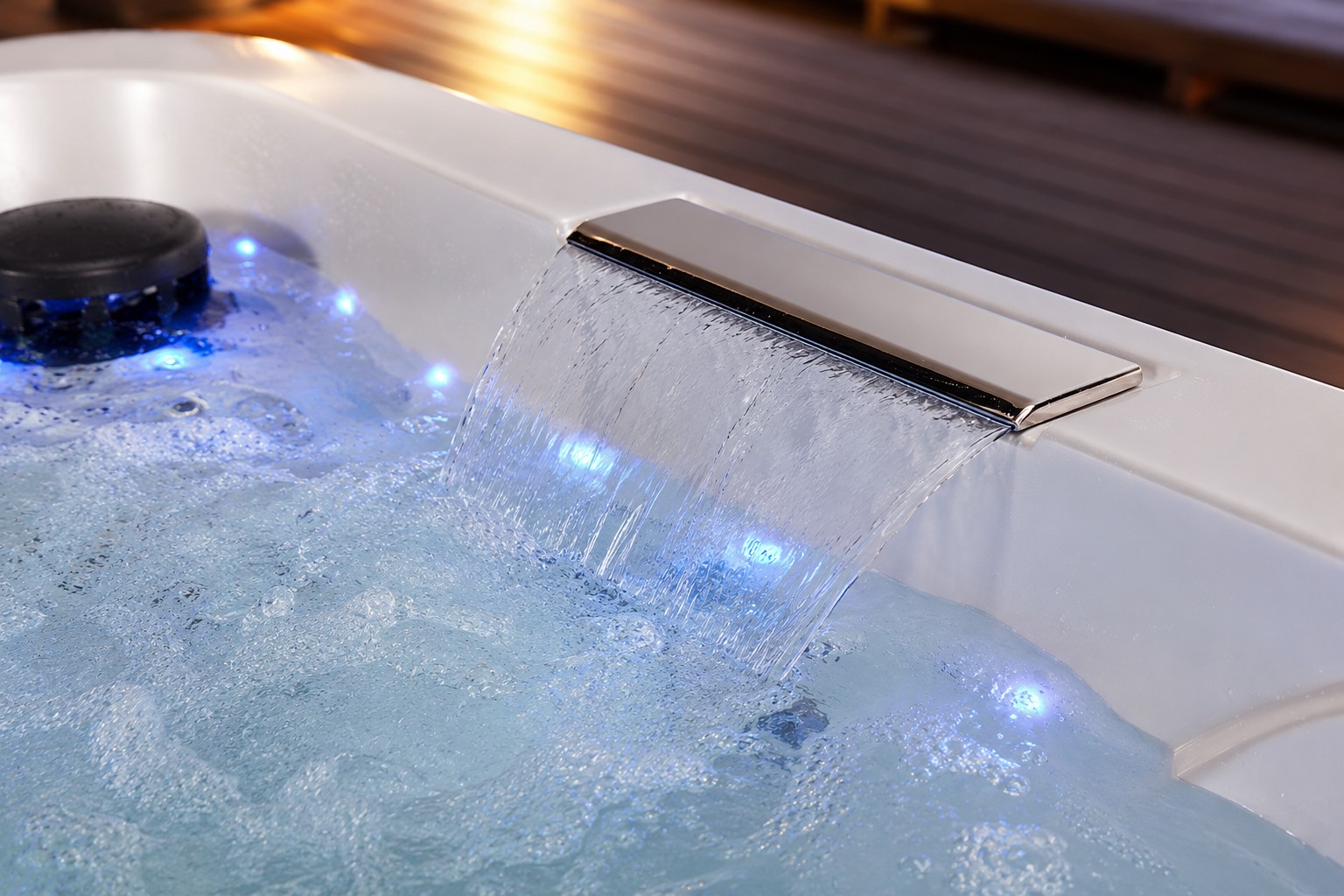 US Acrylic White Bath Tub Whirlpool Pool Outdoor Whirlpool Hot Tubs view 06