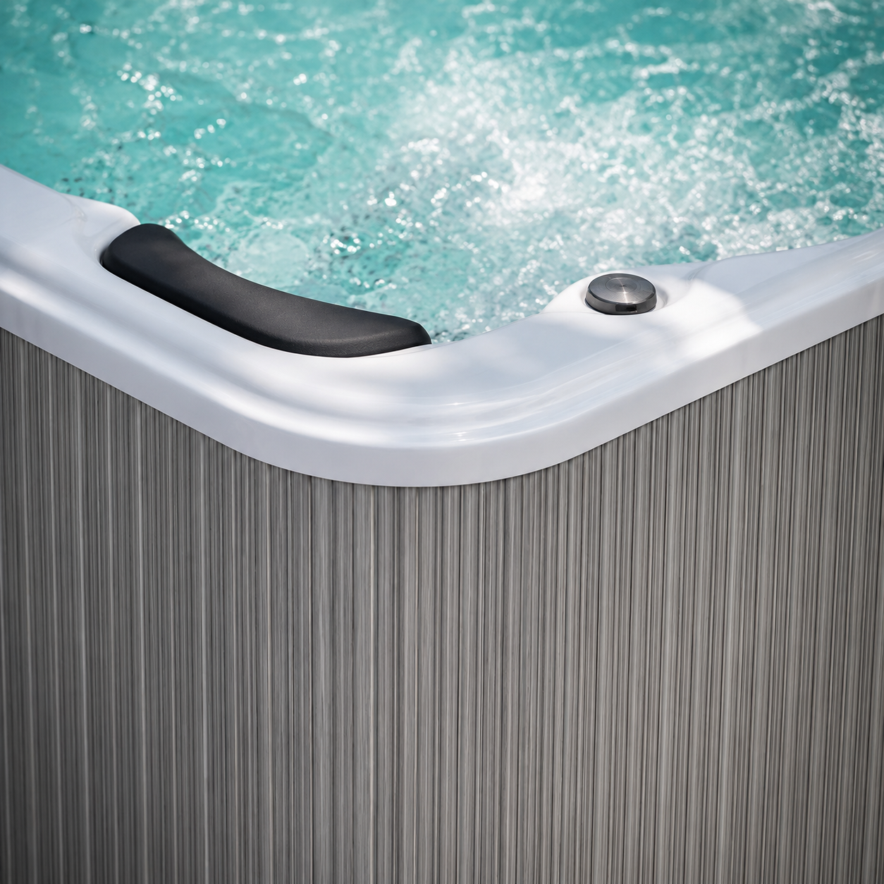 Whirlpool Massage Hot Tub Combine Pool Dual Zone Outdoor Swimming Pool Swim Spa view 07