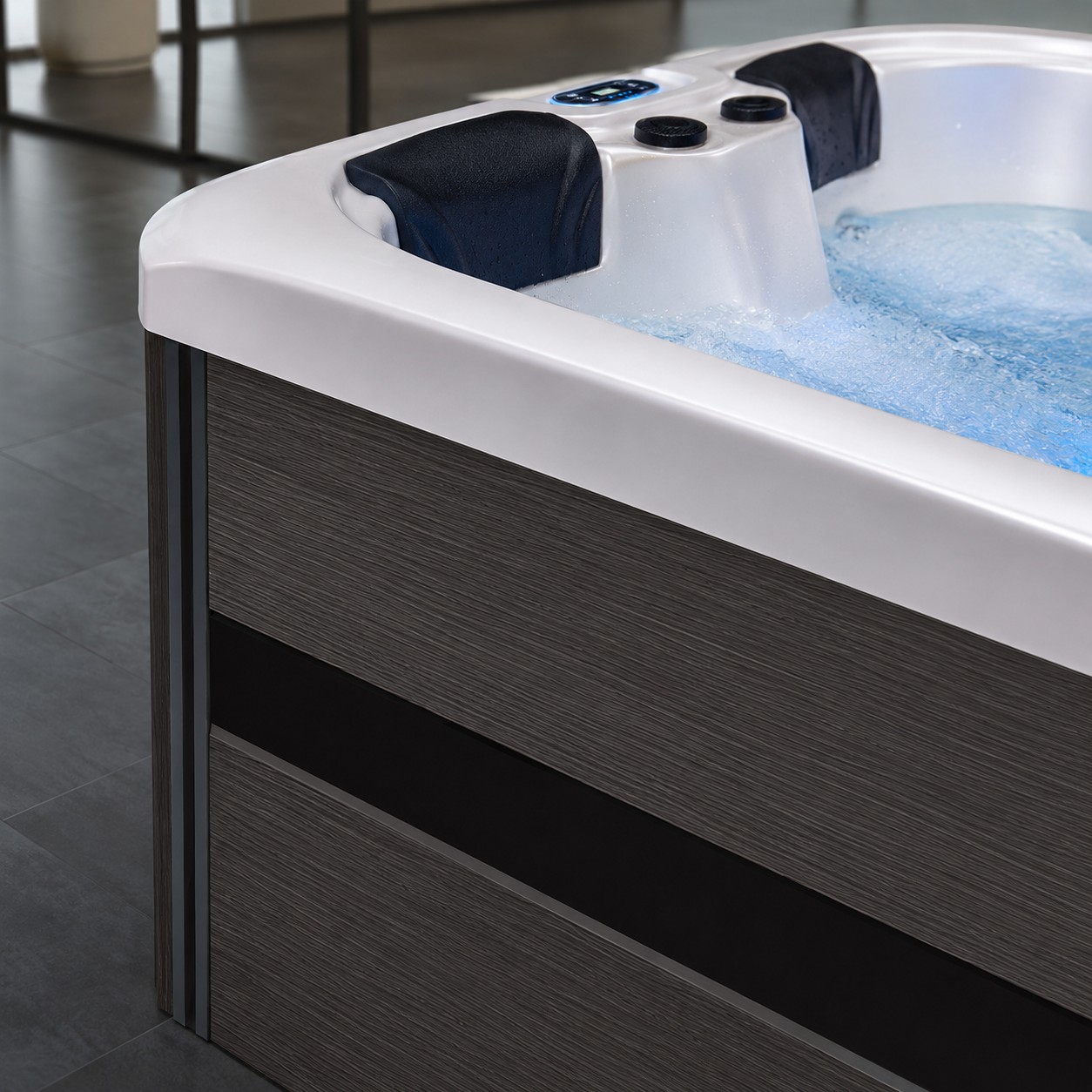 3 Seat Outdoor Massage Hot Tub view 06
