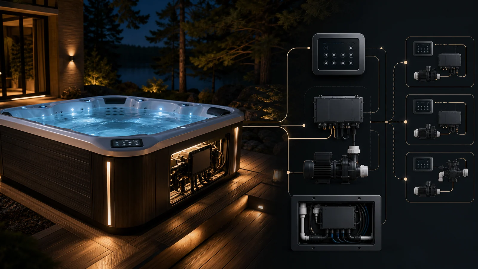 Balboa vs Gecko hot tub control systems sourcing preview